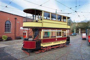 1904 No.7 Chesterfield Corporation Tram which ran between Brampt